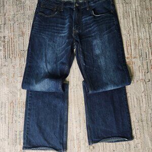 American Eagle Distressed Jeans, Men's, Blue Jean Color, 34W 34L